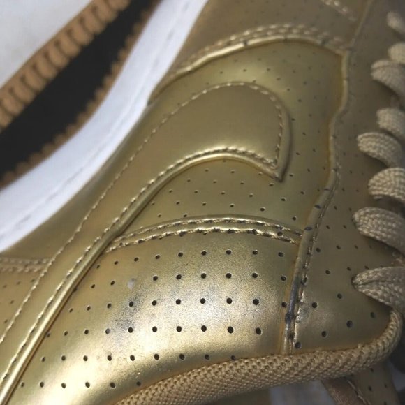 Nike Air Force 1 Low '07 LV8 Men's Size 8 GOLD - Picture 10 of 14